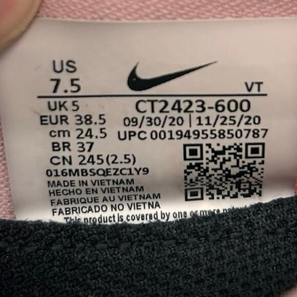 Nike React Infinity Run Flyknit 2 Sneaker Shoes Pink Glaze Women's‎ Size US 7.5 - Picture 7 of 8